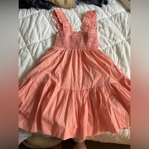 CORAL ABERCROMBIE MINI DRESS